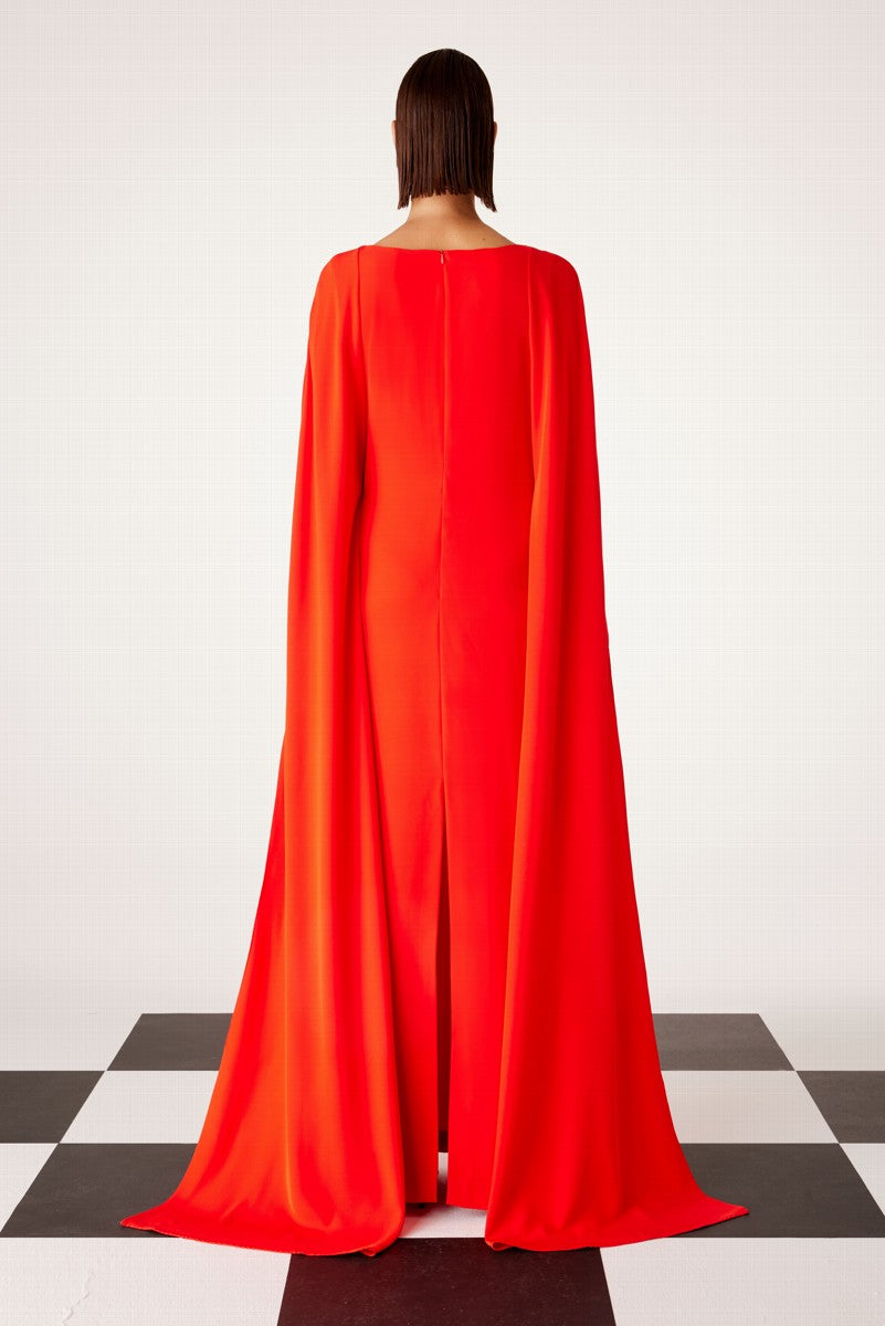 Vestido madrina capa larga Carla Ruíz