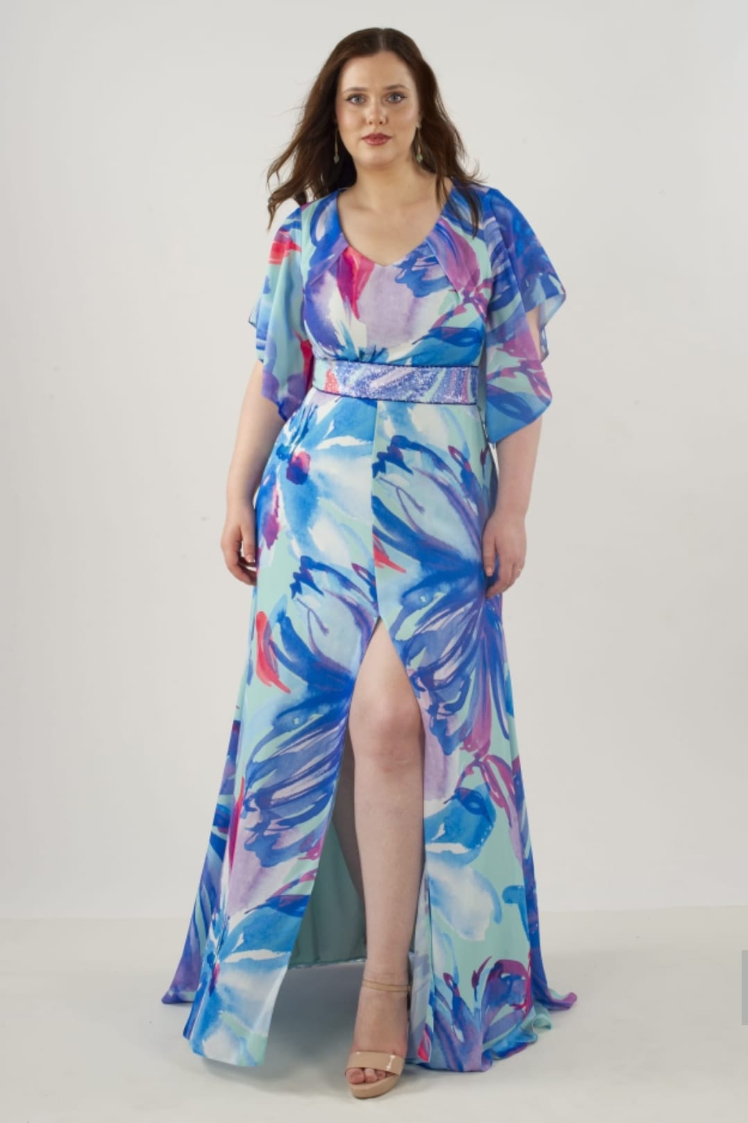 Vestido largo estampado Mía Miró