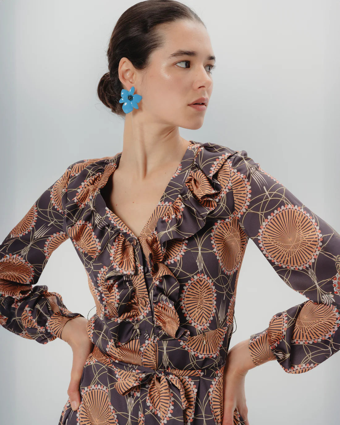 Vestido Midi Flores Sofía Dolores Promesas