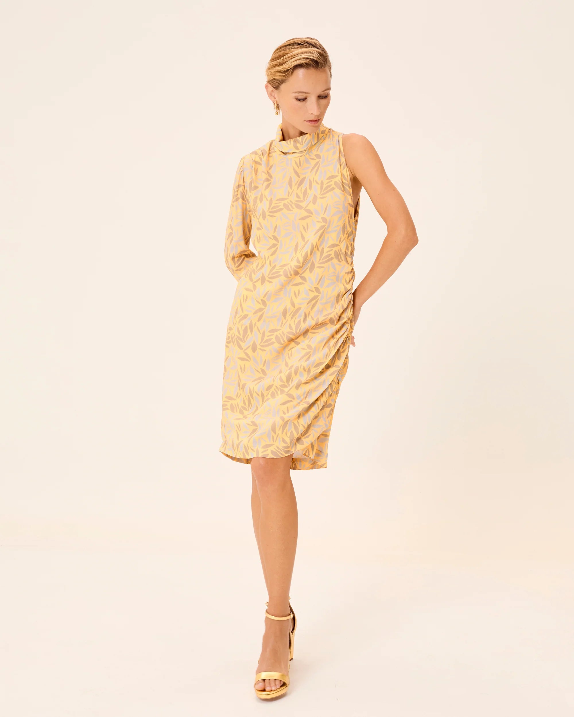 Vestido Corto estampado stretch Dune