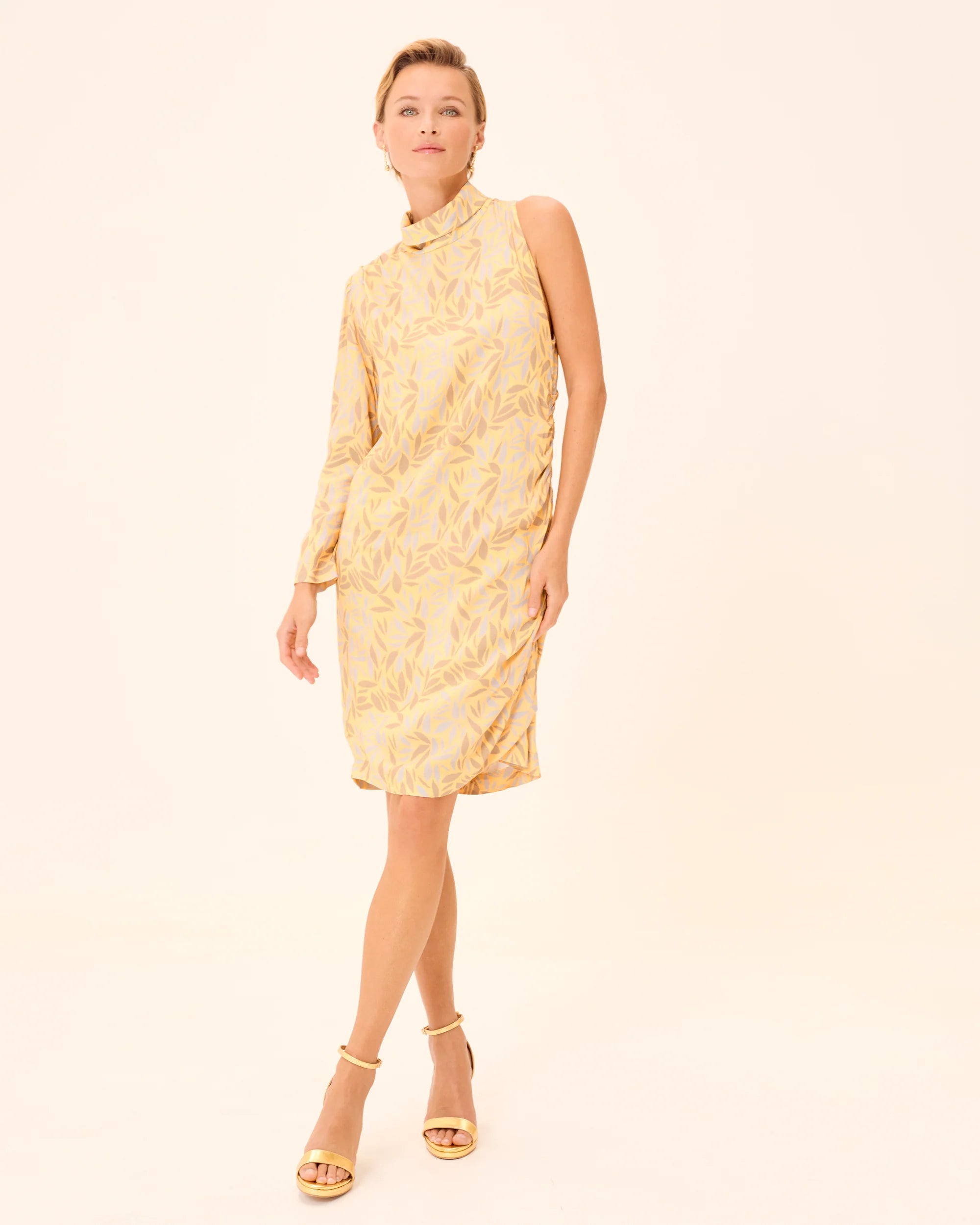 Vestido Corto estampado stretch Dune